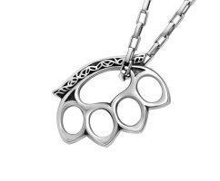 Кулон в форме кастета K502