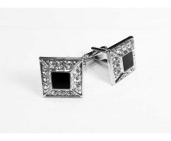 Запонки мужские с агатом ZP246