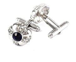 Запонки мужские с цирконами Гелоним ZP239