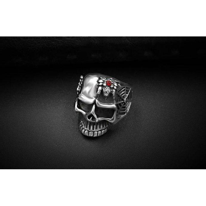 Печатка с черепом и пауком R8051
