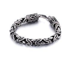 Браслет плетения лисий хвост из стали SB8234