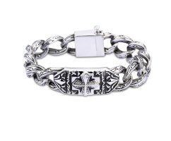 Браслет с крестом из стали SB8285