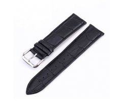 Ремешок из кожи черный ST111