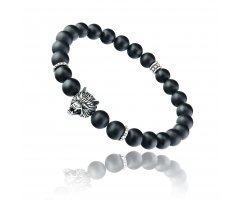 Дэвис браслет из шунгита с волком SH8458