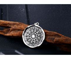 Черное Солнце кулон из стали K207
