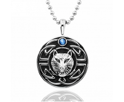 Фенрир кулон из стали с волком K220