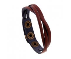 Вилсон браслет плетеный из кожи QB121