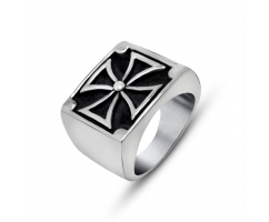 Мужская печатка с крестом R8047