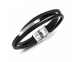 Браслет кожаный тройной QB851 Браслет кожаный тройной QB851