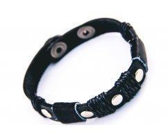Браслет из кожи на клепках QB110