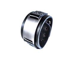 Тайлер широкий браслет из кожи