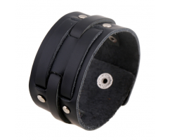 Гиллан широкий браслет из кожи QB209