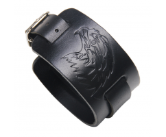 Иолар браслет широкий из кожи QB222