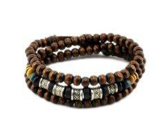 Браслет из деревянных бусин SH8225