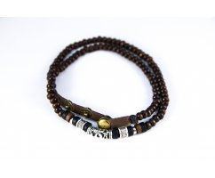 Браслет из деревянных бусин SH8224