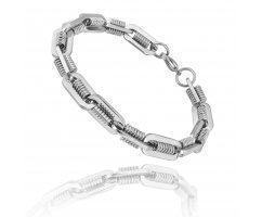 Агравейн браслет стальной необычного плетения SBC385