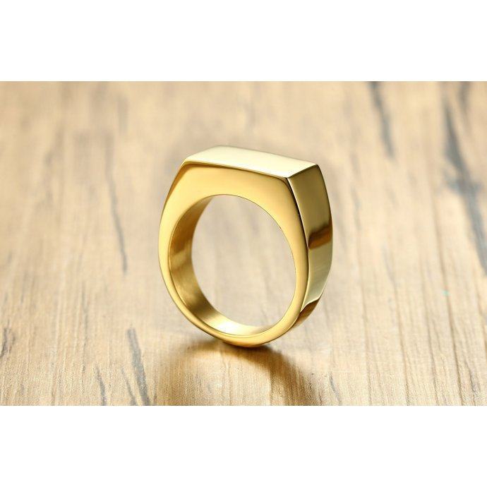 Печатка кубизм золотистая R150