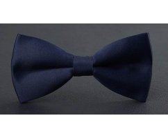 Бабочка однотонная темно-синяя BT012