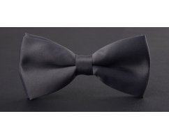 Бабочка однотонная серая BT393