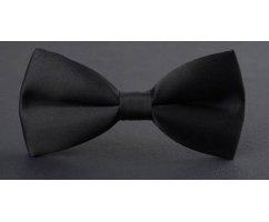 Бабочка однотонная черная BT5051