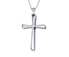 Кулон крест гладкий K238