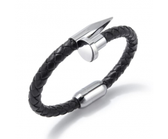 Браслет-гвоздь из кожи QB870