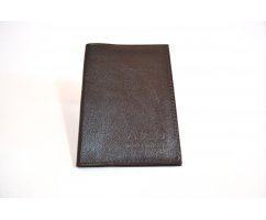 Обложка для автодокументов коричневая матовая 118536