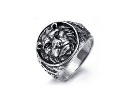 Перстень со львом R1552