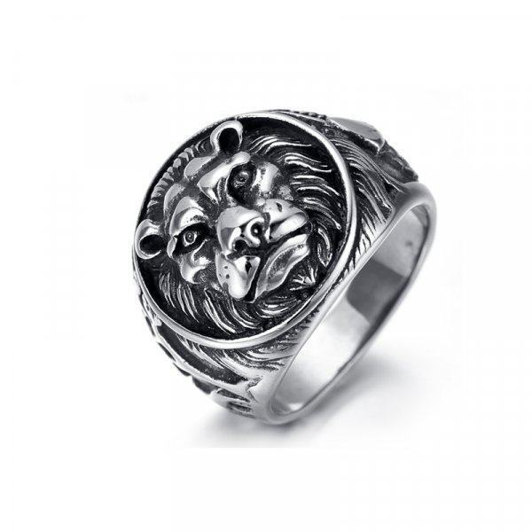Перстень со львом R1552