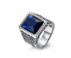 Перстень с синим камнем R1727