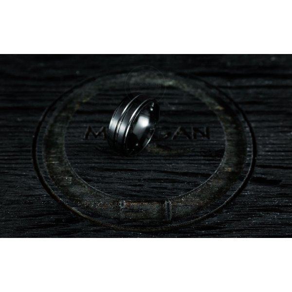Кольцо из титана черное R1209