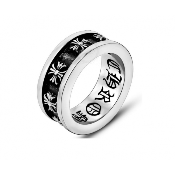 Мужское кольцо с крестами в стиле Chrome Hearts R2176