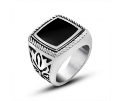 Мужской перстень квадратный R4431