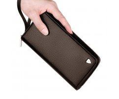 Стоунз мужской клатч коричневый Q1312