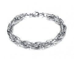 Браслет стальной веревочного плетения SB1653