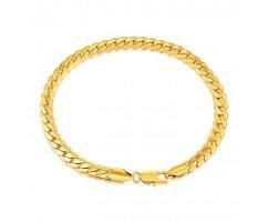 Браслет стальной позолоченный SB1655