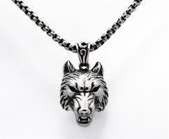 Кулон с головой волка K246