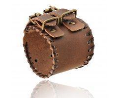 Джаггер широкий браслет из кожи QB208