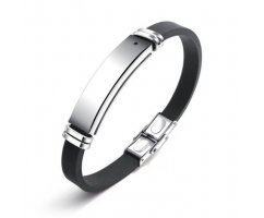 Браслет каучуковый под гравировку с магнитом KB712