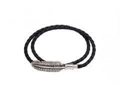 Браслет с пером на магните QB084