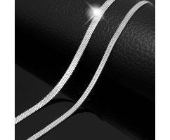 Цепочка плоская плетения снейк C104