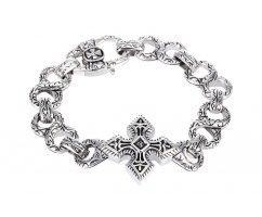 Браслет с крестом из стали SB8228