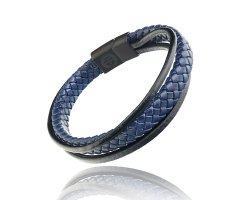 Браслет из кожи плетеный QB284