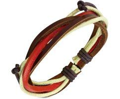 Браслет плетеный из кожи PL938