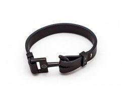 Браслет с якорем черный YB7071