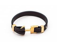 Браслет с якорем золотой YB7072