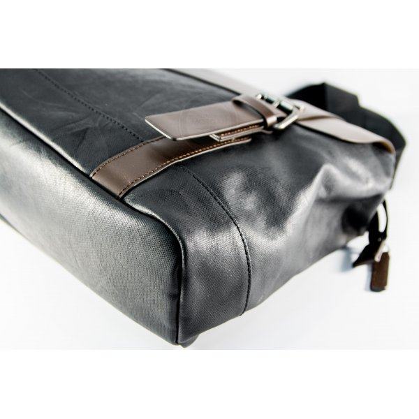 Сумка-портфель черно-коричневая SM376