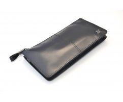 Клатч черный лакированный Q041