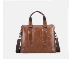 Сумка-мессенджер Mr MORGAN  из натуральной кожи кофейная SM3125