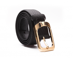 Брючный ремень мужской черный RB0291
